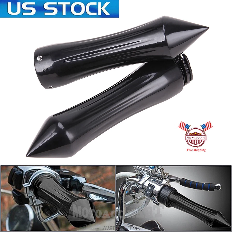 Empuñaduras de extremo de manillar de motocicleta de 1" para Harley Dyna Softail Electra Glide EE. UU. Foto 2 de 4