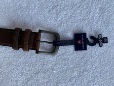 Saddlebred Leather Belt Mens SZ 46 NEW Big  Tall Distressed Brown MSRP 38