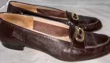 Ferragamo Vintage Brown Dress Shoes Womens Size 8