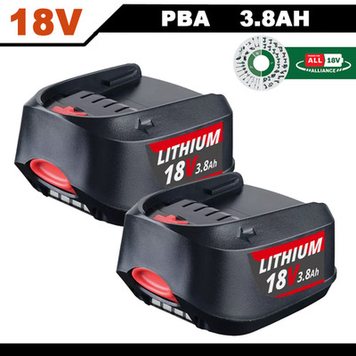 2X PBA für Bosch Li-ion Akku 18 V 3,8Ah XL Power For All Alliance 54Wh NEU OVP