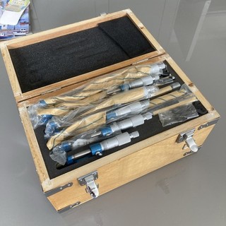 Outside External Micrometer Set 0 150mm Ratchet Stop Type