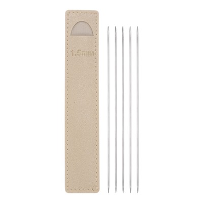 5Pcs Extra Fine Knitting Needles 1.5mm Dia 14cm Length Mini Double Pointed