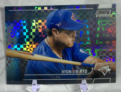 2022 Stadium Club Chrome #292 Hyun-Jin Ryu X-Fractor Toronto Blue Jays Baseball