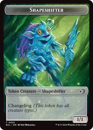 Shapeshifter | Copy Double Sided Token [Lorwyn Eclipsed] MTG