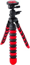 Xit XT12FLXTR 12-Inch Flexible Tripod with Compact 12 Inches, Red/Black