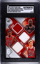 2009/10 SP GAME USED 6 STAR JERSEYS JORDAN PIPPEN KERR MAGIC WORTHY DIVAC 79/99