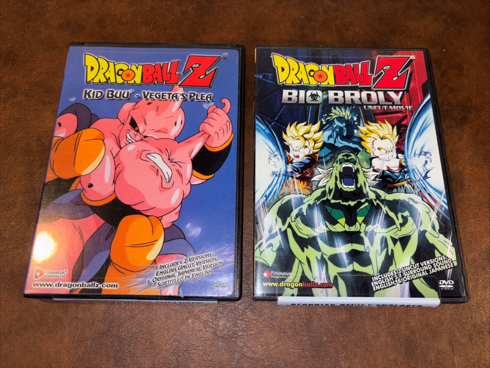 Dragon Ball Z Bio-Broly & Kid Buu Vegeta's Saga Uncut DVD 2005 Double Feature