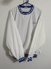 VTG 90's Lockheed Martin Pullover Embroidered Windbreaker Jacket XL White & Blue