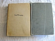 ANTIQUE ERNEST HEMINGWAY BOOK LOT SHORT STORIES FOR WHOM THE BELL TOLLS VINTAGE