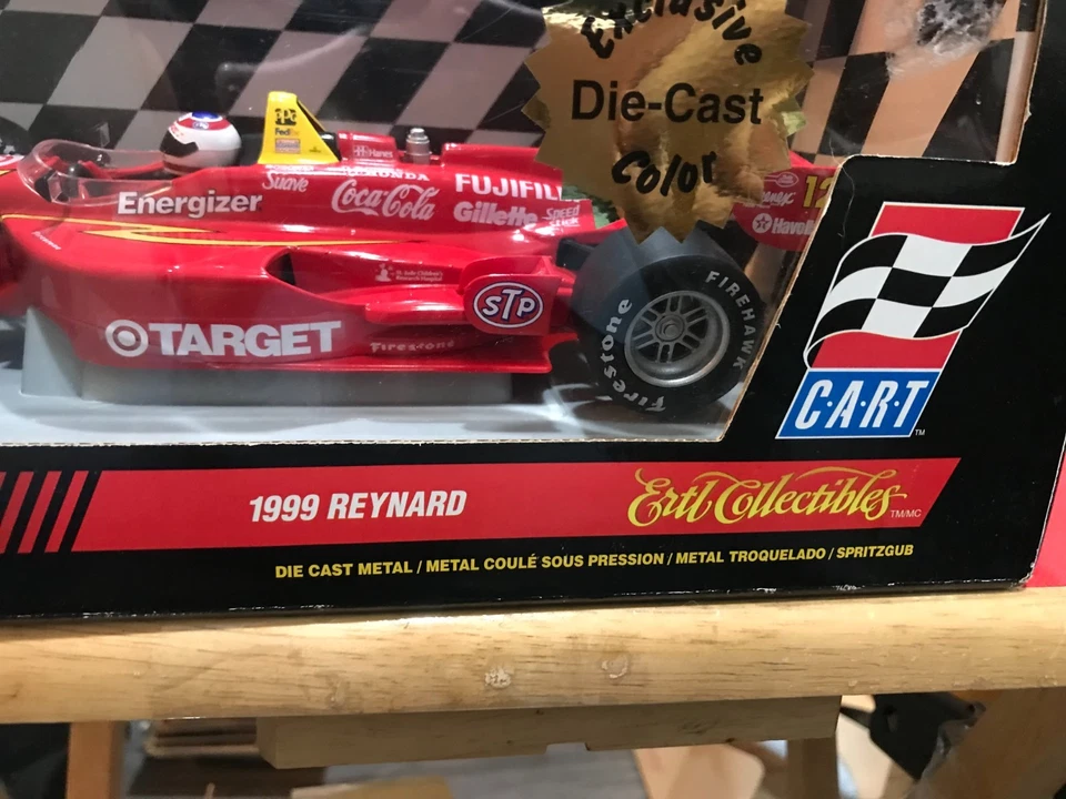 Carro de carreras Ertl F-1 1999 Reynard Honda escala 1:18 con caja original, rojo A12 Foto 3 de 4