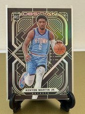 2021 Panini Obsidian Kenyon Martin Jr . RC Green Etch /25 #186 Rockets NBA