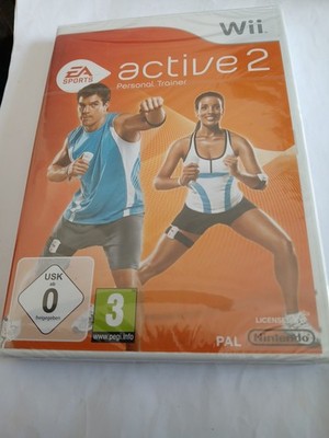 ACTIVE 2 PERSONAL TRAINER Wii NEU VERSIEGELT EA SPORTS PAL EUROPA VERSION KOSTENLOSER VERSAND