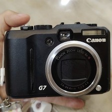 90 Canon PowerShot G7 Black 10MP 6x Zoom w Battery Charger Digital Camera