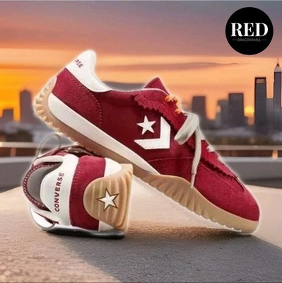 Converse Run Star Trainer Multi Lace Burgundy Unisex Shoes - M 9 /W 10.5