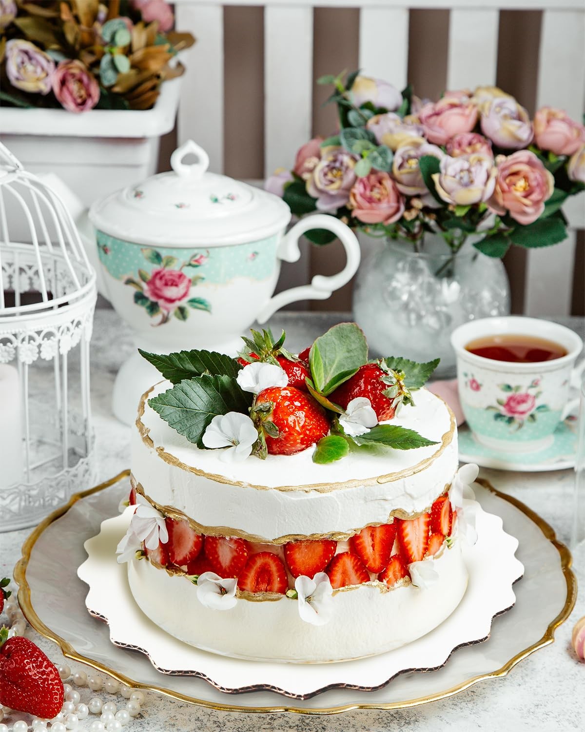 New Best qiqee 10 Inch White Wave Cake Boards Round 15-Packs Circles Rounds Base