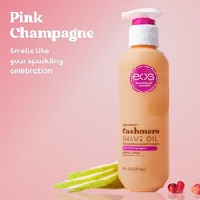eos Cashmere Pink Champagne Shave Oil 6oz Shea Butter Vegan Moisturizing NEW