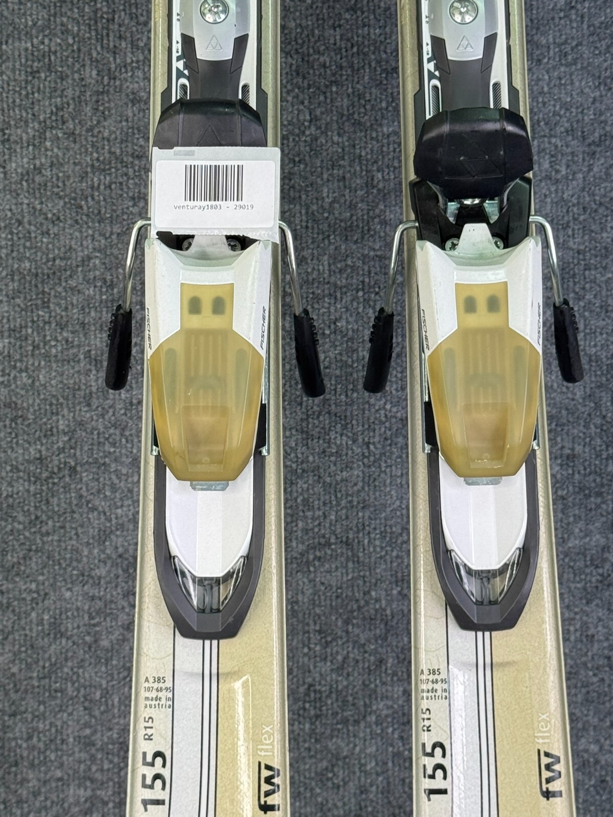 SALOMON Sci Fischer Vision FW Flex 155 cm R15 con attacchi regolabili FS10 