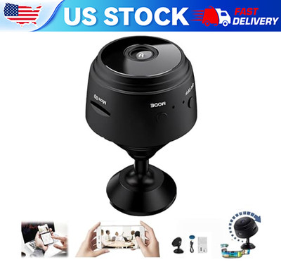 1/2/3pcs Mini WiFi Security Cam w/Audio, Baby Pet Monitor, SD Card Not Included