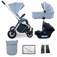 My Babiie MB450i 3-in-1 Travel System - Steel Blue