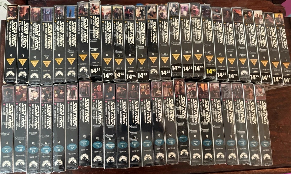 Star Trek The Next Generation Sealed (except 2) VHS Tapes Lot 47 - Image 4 of 4
