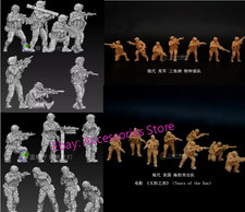 Customized: 1/72 Model 3D printed 1/72 USA modern soldier. Set Uncolored Resin