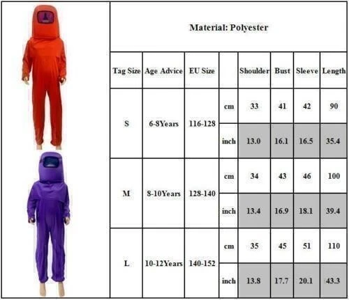 New Kids Among Us Cosplay Costume Party Fancy Dress Week Gaming Cosplay UK - Image 2 of 4