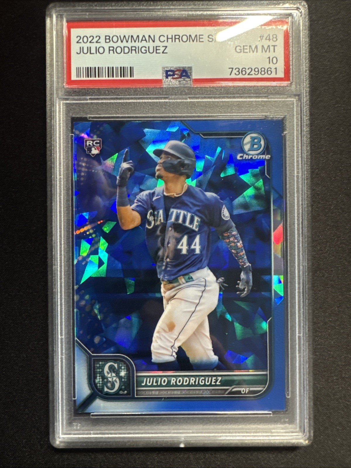 2022 Bowman Chrome Sapphire Edition Julio Rodriguez #48 PSA 10