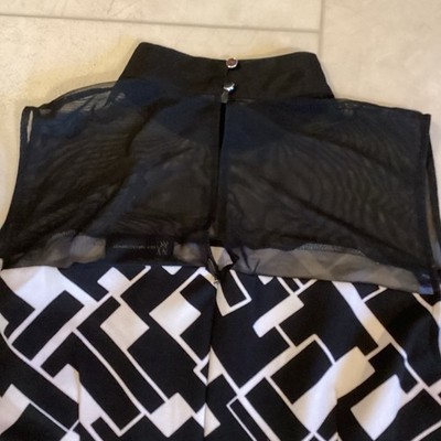New York & Company NY&C Woman s Sleeveless Black/White Ladies Dress Size XL