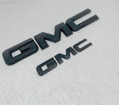#ad #ad 2021 2024 GMC Yukon Yukon XL GM Front amp; Rear Gloss Black Emblem Kit 84729912 NEW $73.99
