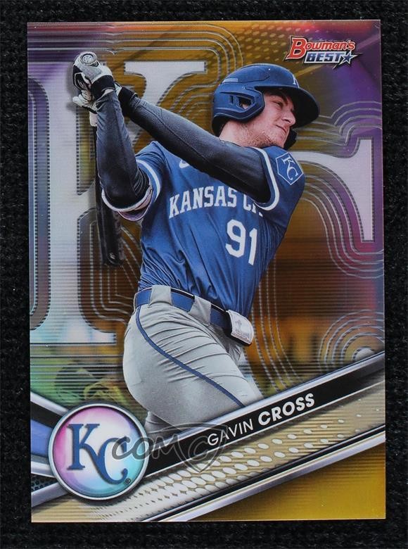 2022 Bowman's Best Top Prospects Gold Refractor 13/50 Gavin Cross #TP-5 11pj