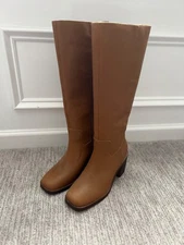 knee high leather boots women