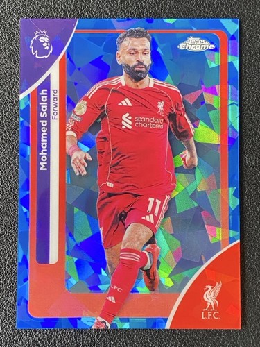 Mohamed Salah 2025-26 Topps Chrome Sapphire Premier League Base #118