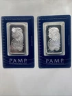 PAMP Suisse Lady Fortuna 1 Troy oz .999 Fine Silver Bar Sealed. Two Ounces