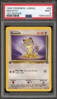 Pokemon Meowth Jungle 1st Edition #56 PSA 9 Mint