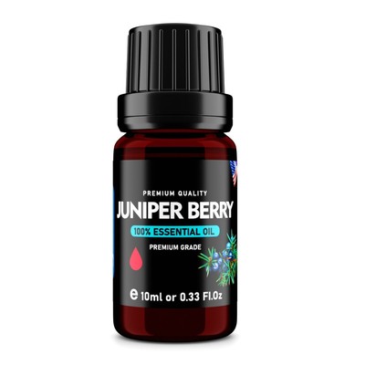 Juniper Berry (Juniperus communis) 100% Pure Essential Oil, Select Grade, 10ml