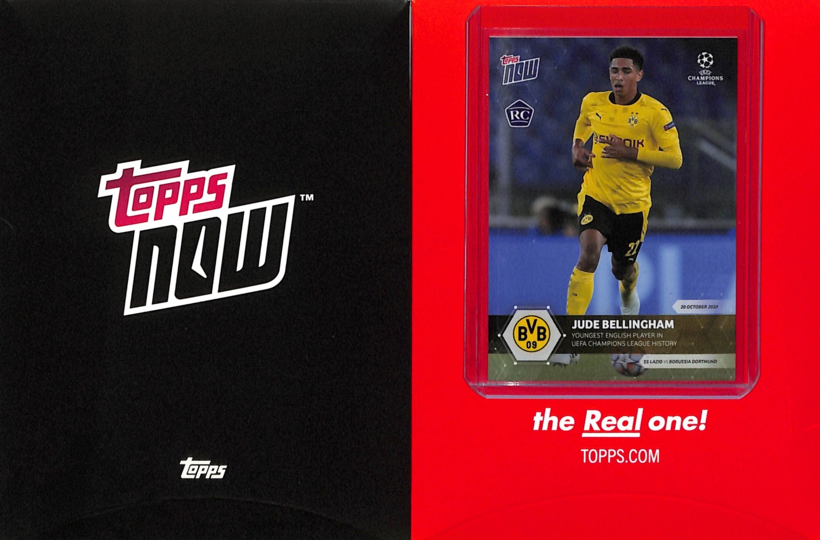 2020-21 TOPPS NOW UEFA #2 JUDE BELLINGHAM - BVB - PR 4994 - YOUNGEST IN HISTORY