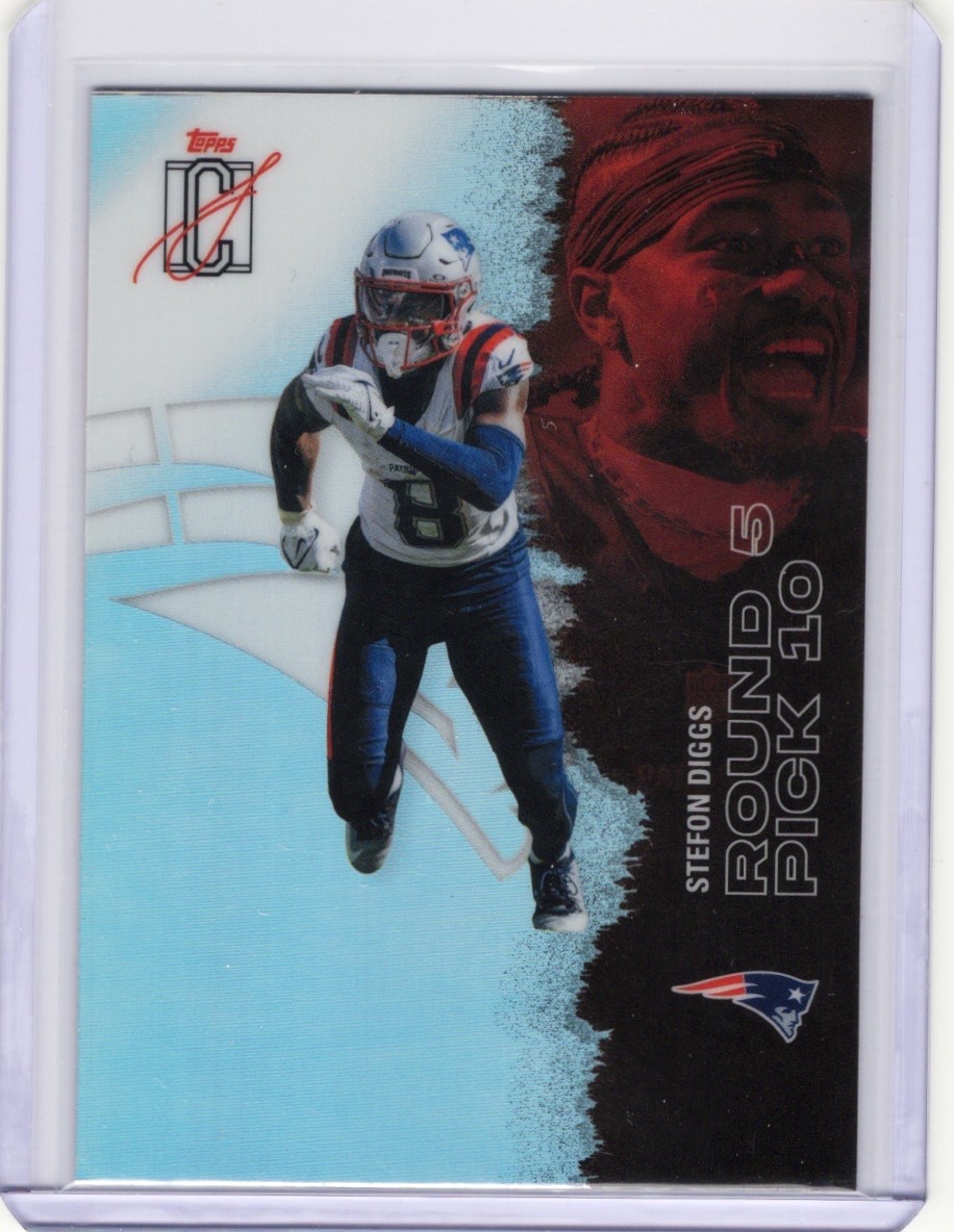 Stefon Diggs 2025 Topps Signature Class NFL #89 Chrome Refractor Patriots