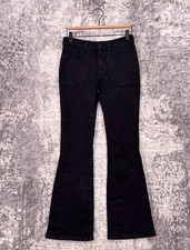 Anthropologie Jeans 26 Womens Pilcro Flare Boot Black Denim