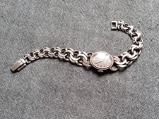 alte Marken-Armbanduhr - PALLAS Exquisit, 835er Silber, Vintage, Art Deco, Retro