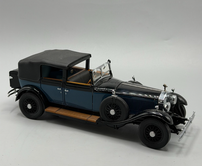 Franklin Mint 1929 Rolls Royce Phantom 1 Black Blue 1/24 Scale