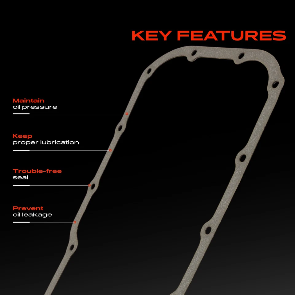 Engine Oil Pan Gasket for Chevrolet Tracker 1999-2003 Suzuki Aerio 02-07 Vitara - Image 4 of 4