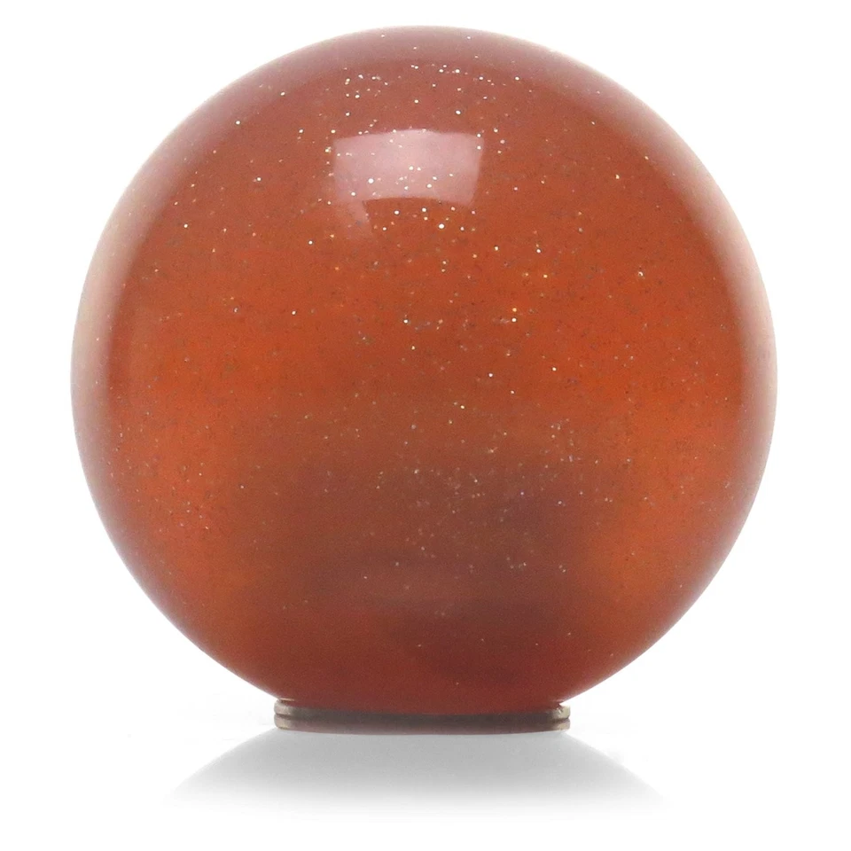 Pink I <3 OLDSMOBILE Orange Metal Flake Shift Knob w/ M16x1.5 Insert Shifter - Imagem 3 de 4