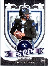 2021 Panini Prizm Draft Picks Collegiate #168 Zach Wilson Silver