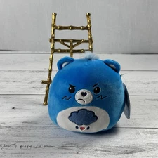 Squishmallows Care Bears Grumpy Bear 7 Inch Storm Cloud Tummy Soft Plush New