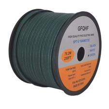 250FT Green SPT-2 Zip Cord Wire 18/2 Extension Electrical Cable, UL Listed 18...
