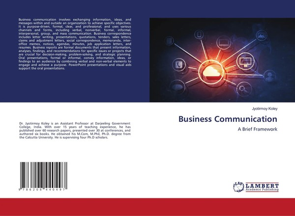 Business Communication A Brief Framework Jyotirmoy Koley Taschenbuch Englisch-image