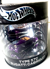 Hot Wheels Type 57C Bugatti Cabriolet Purple 1:64 Scale Inv. #3857