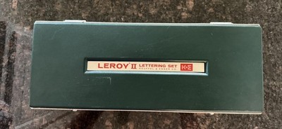 Vintage Leroy II Lettering Set - Keuffel & Esser K&E Drafting Tool
