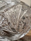 Cut Glass Perfume Bottle with Faceted Stopper, 5 Inch Decorative Bottle Vintage — photo 5