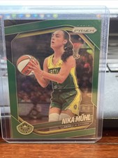 2025 Panini WNBA Prizm #127 Nika Muhl Green Prizm Storm COLOR MATCH 